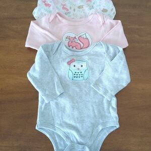 Baby cotton long sleeve onesie set 9-12M